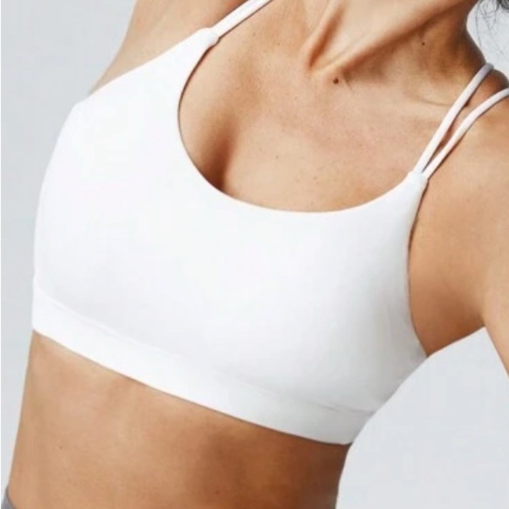 Women's White Sports Bra